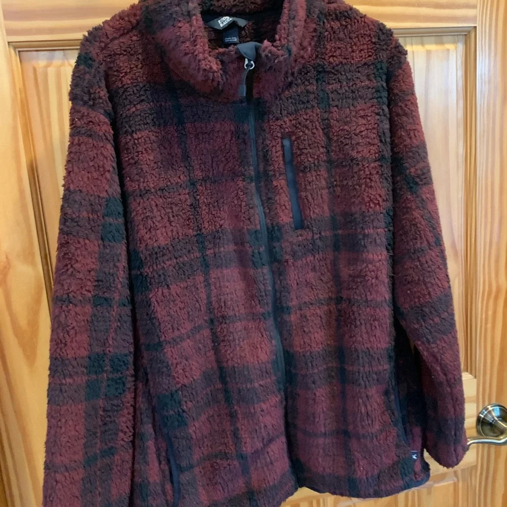 NWT Plaid Sherpa Zip-Up Jacket - Picture 8 of 8